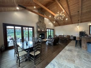 Indoor seating a Johnson Legacy Vineyard Indoor seating a Johnson Legacy Vineyard