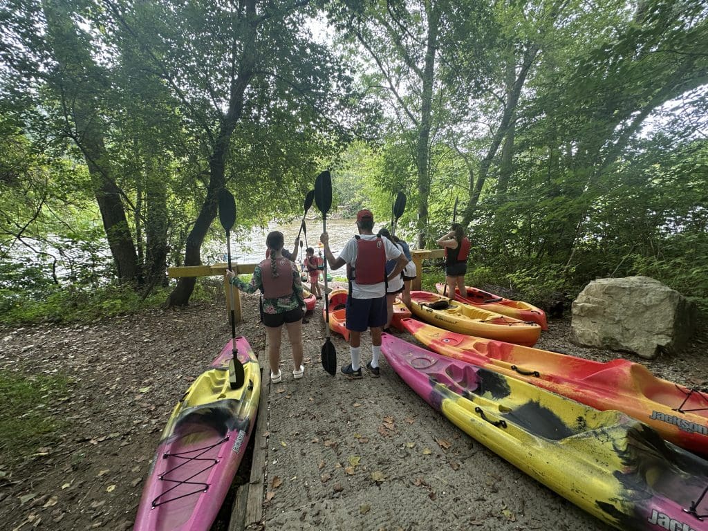 Heading into the River