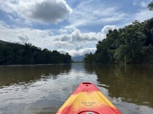 Kayaking on the James River Kayaking on the James River