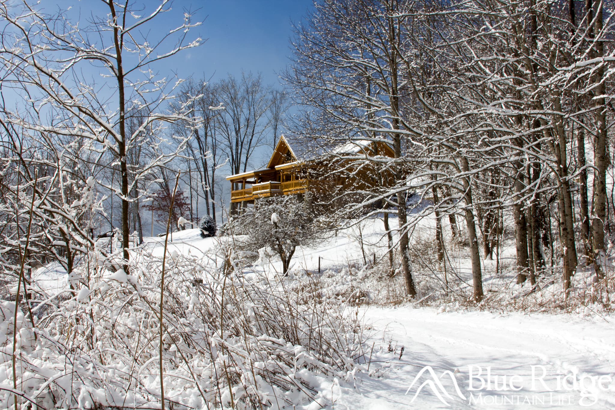 Mountain Cabin in the winter Mountain Cabin in the winter