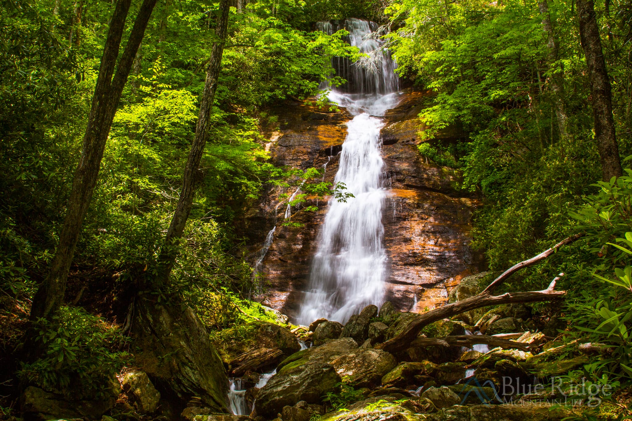 4IMG_8888 Waterfall in the Blue Ridge Mountains photographed by Blue Ridge Mountain Life